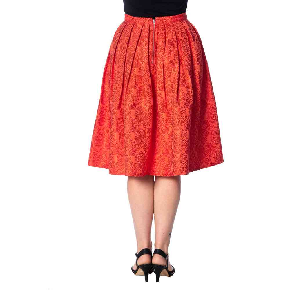 Dancing Days - FLORIDA JACQUARD Rok - Rood